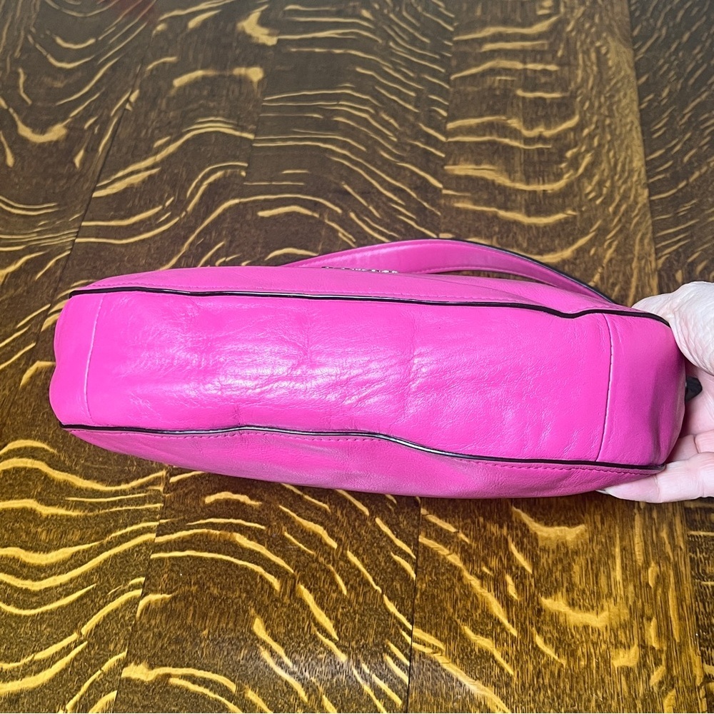 Coach Smith Chelsea Fuchsia Leather Shoulder Bag - Picture 4 of 10